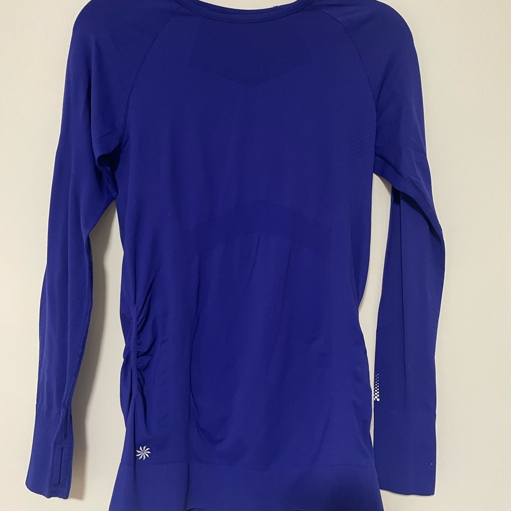 Women's Blue Long Sleeve Top